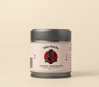 Raku Matcha Okumidori ceremonial matcha from Yame, 30g tin
