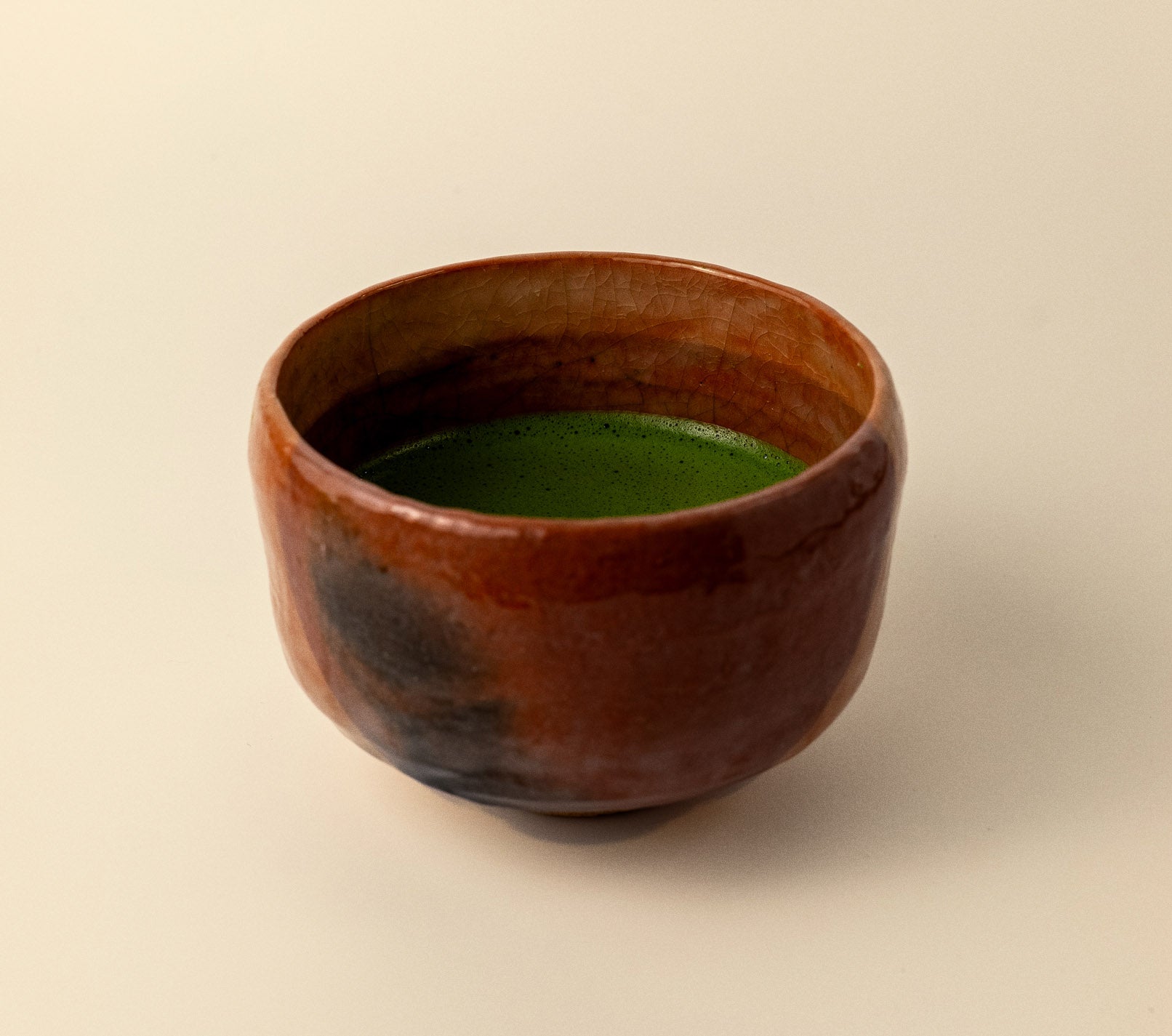 Raku Matcha Bowl – Red Earth